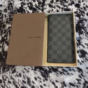 Authentic Louis Vuitton Graphite Gray Long Bifold Wallet